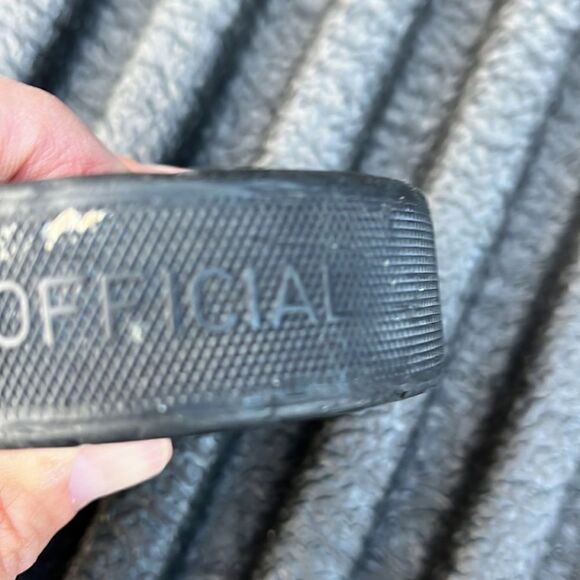 Authentic Carolina Hurricanes NHL ice hockey puck Vegum Mfg Slovakia - Picture 4 of 5